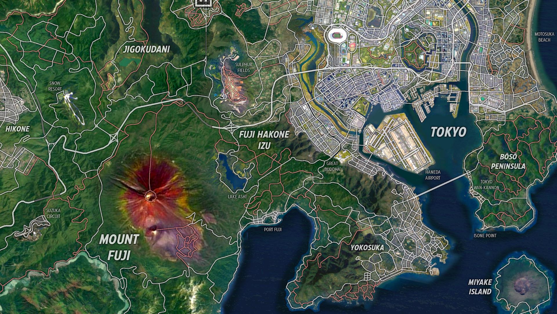 Forza Horizon : La map du Japon qui fait rêver